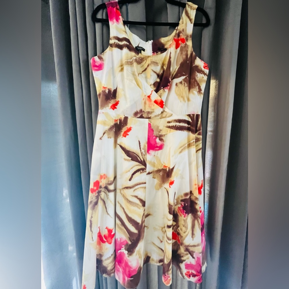 Talbots Multicolor Floral Midi Dress